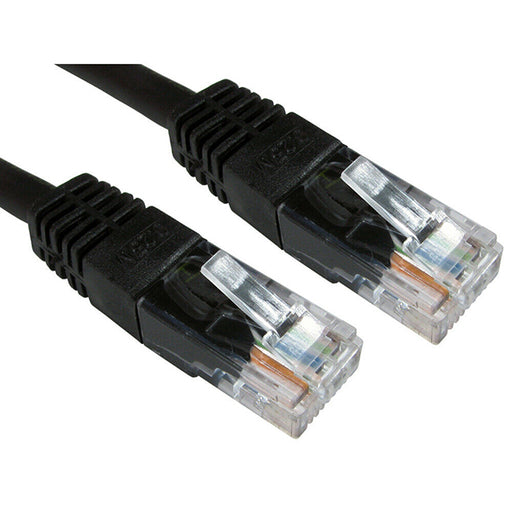 Cat5e Unshielded Twisted Pair Patch Cable Black - www.Go-Supply.co.uk